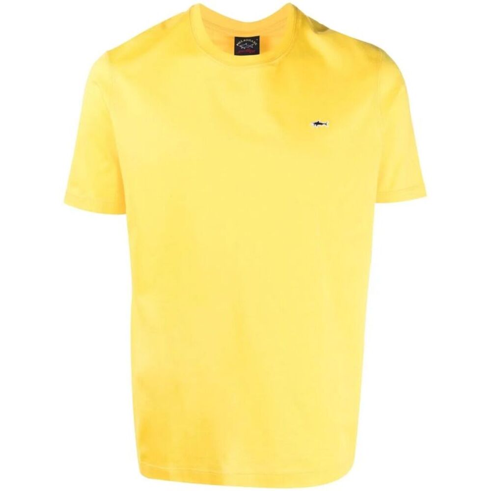 Paul & Shark Men Logo Patch Cotton T-Shirt